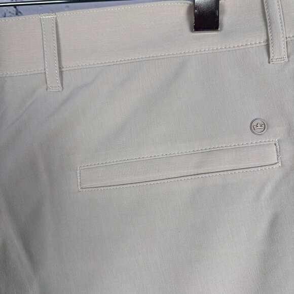Peter Millar Men's Shackleford Performance 9" Hybrid Golf Short, Size W33, Sand - Picture 7 of 15